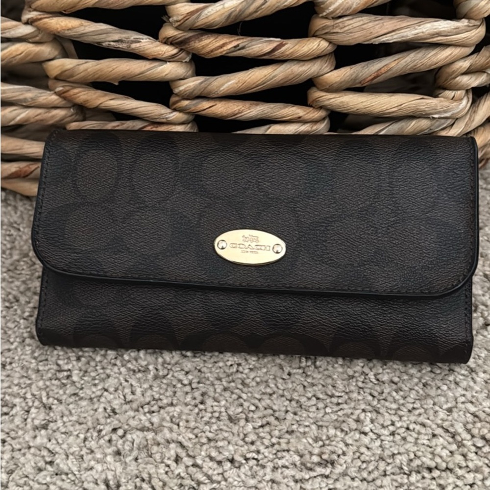 Coach Black and Brown Women's Wallet
